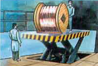 Adjusting coil height in wire coiling machine